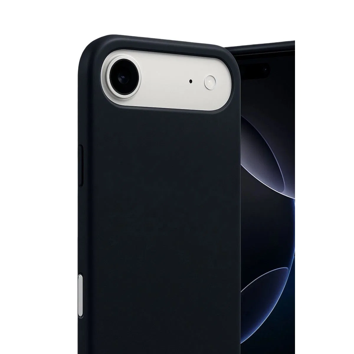 Apple İphone 17 Air Nano İçi Kadife Silikon - Siyah görsel 2