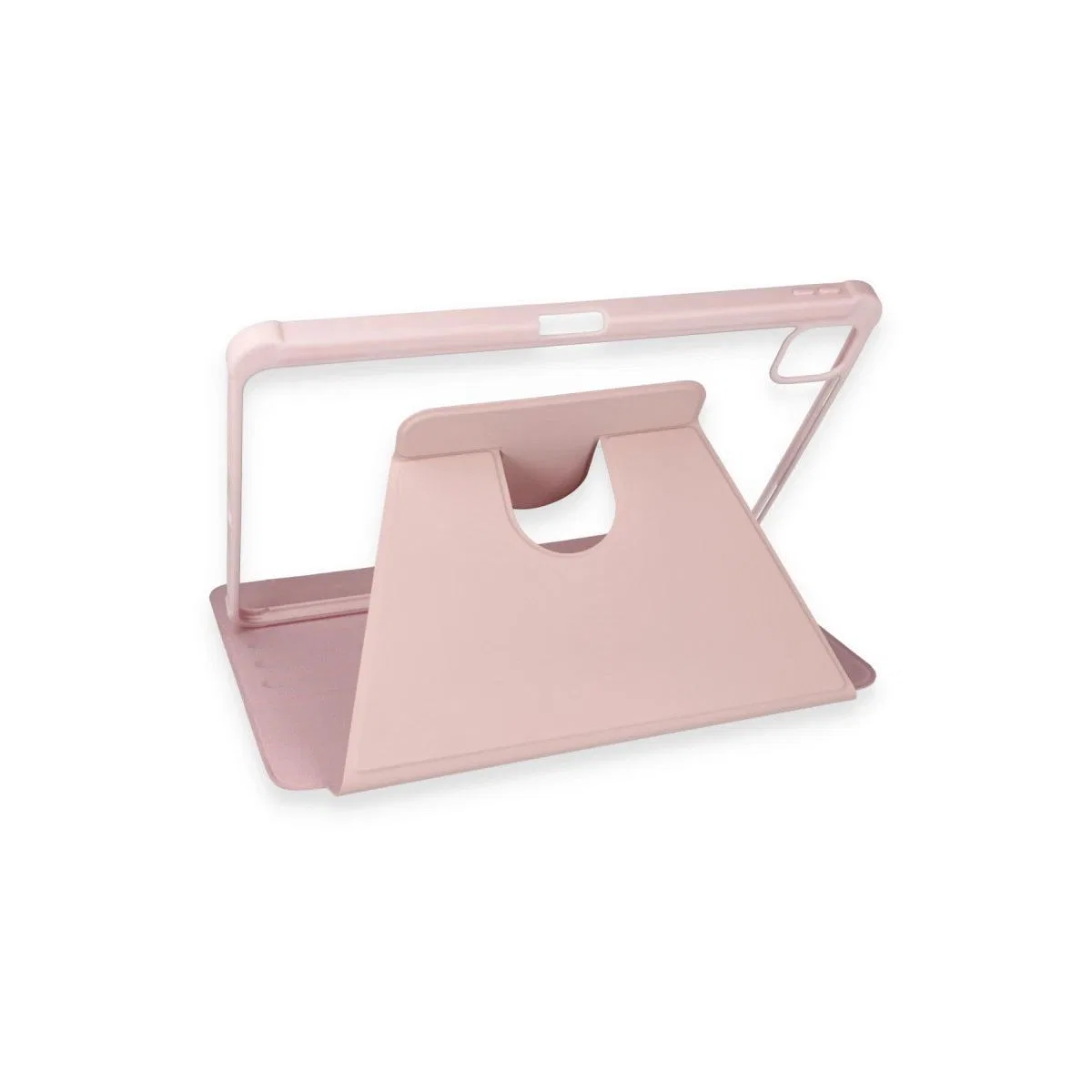 Apple İpad Pro 11 (2021) Kılıf Ling 360 Kalemlikli Tablet Kılıf - Rose Gold görsel 6