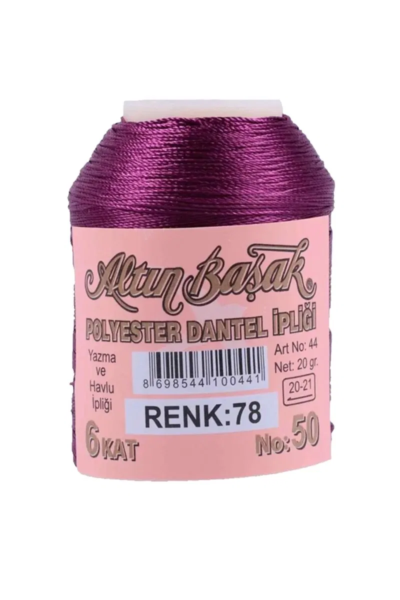 3 Adet Altınbaşak Oya ve Dantel İpi 20 gr - Royaleks - No: 078 görsel 3