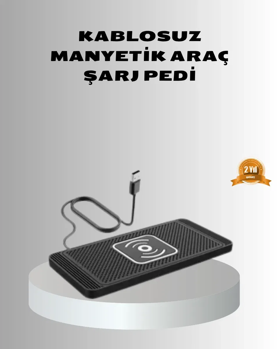 Manyetik Şarj Pedi 7. 5W 10W 15W Hızlı Şarj Kaymaz Tabanlı