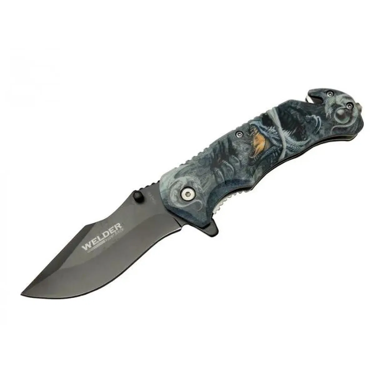 Kurtarma Çakısı 21, 5 Cm Yarı Otomatik, Kemerlikli