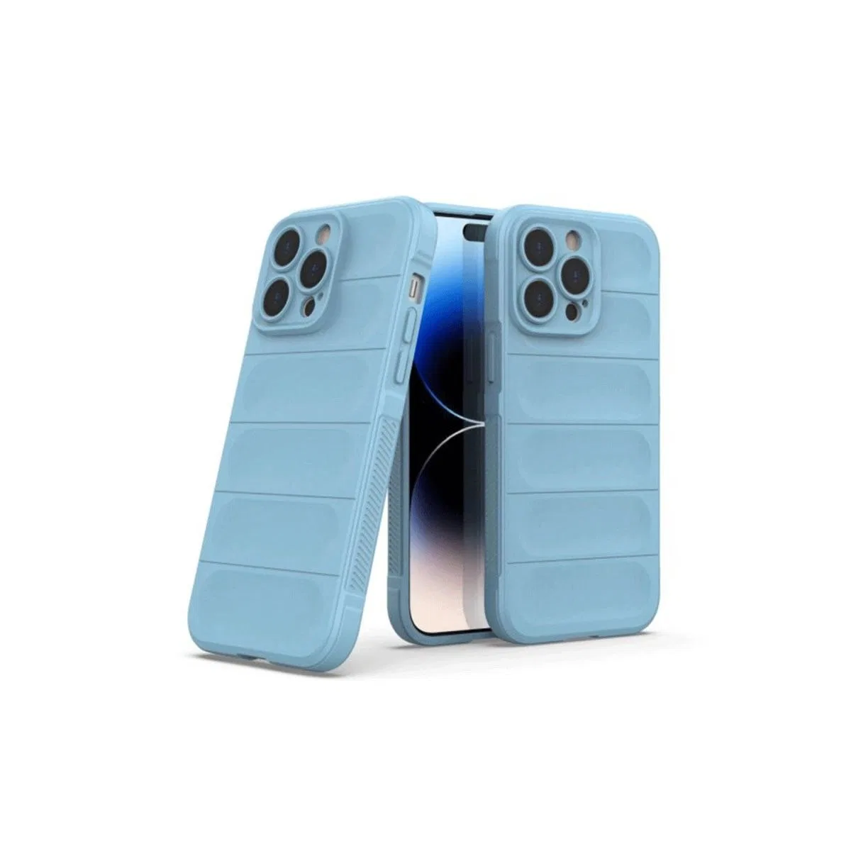 Apple İphone 15 Pro Max Kılıf Optimum Silikon - Sky Blue görsel 3