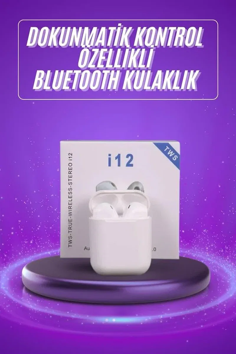 Yeni Nesil Beyaz TWS Bluetooth Kulaklık Android ve İOS Uyumlu Kablosuz Kulaklık görsel 2