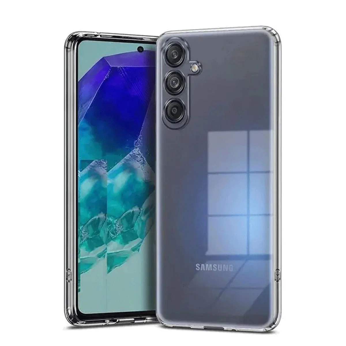 Samsung Galaxy A56 Kılıf Lüx Şeffaf Silikon görsel 2