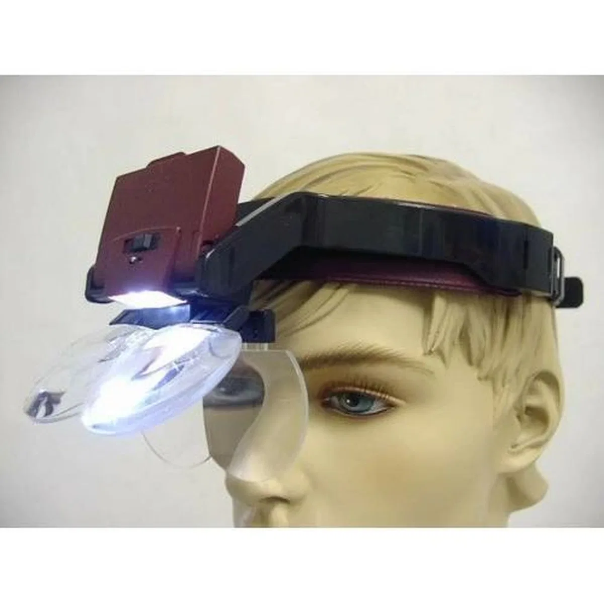Lens Takmalı 4 Lens, Led Lambalı Şapka Tip Büyüteç görsel 7