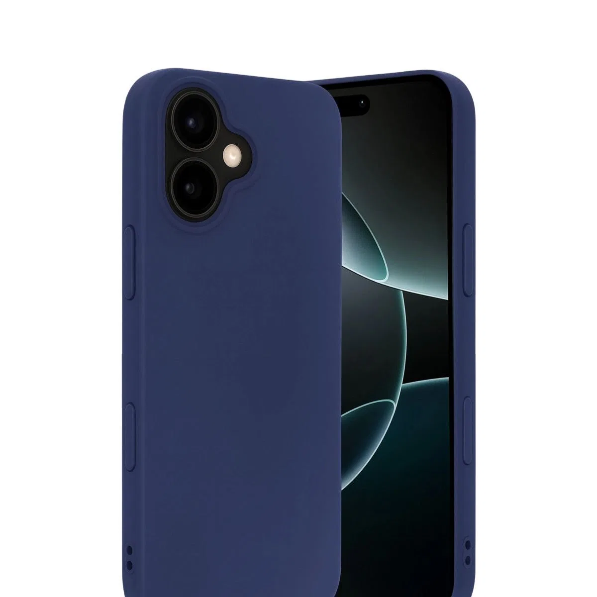 Apple İphone 17 Nano İçi Kadife Silikon - Lacivert görsel 3