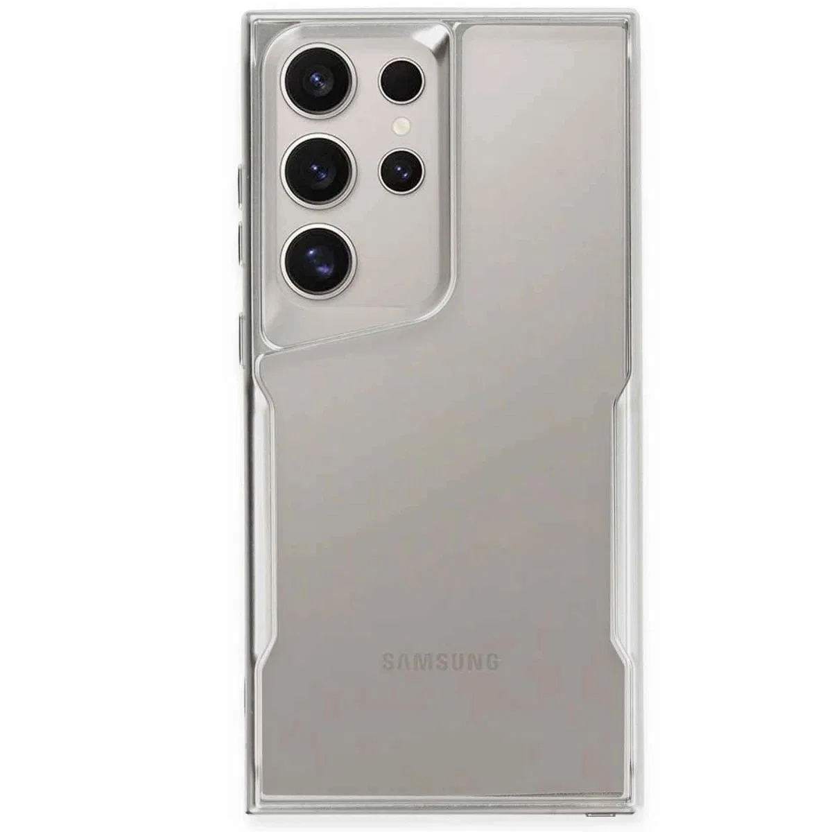 Samsung Galaxy S24 Ultra Kılıf Boyi Silikon Kapak - Gümüş