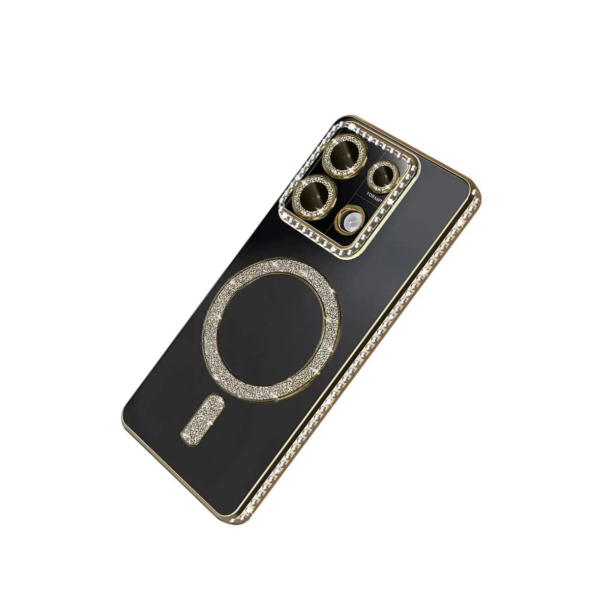 Xiaomi Redmi 13c Joke Simli Magneticsafe Kılıf - Gold görsel 2