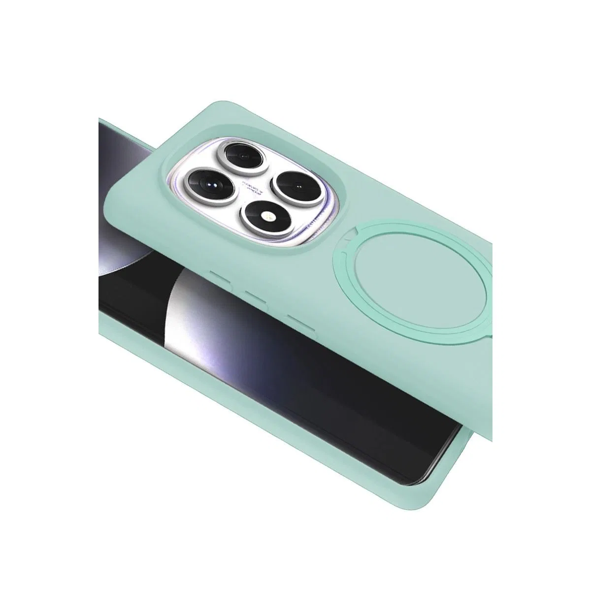 Xiaomi Redmi Note 14 Pro 4g Regal Magsafe Standlı Kapak - Su Yeşili görsel 3