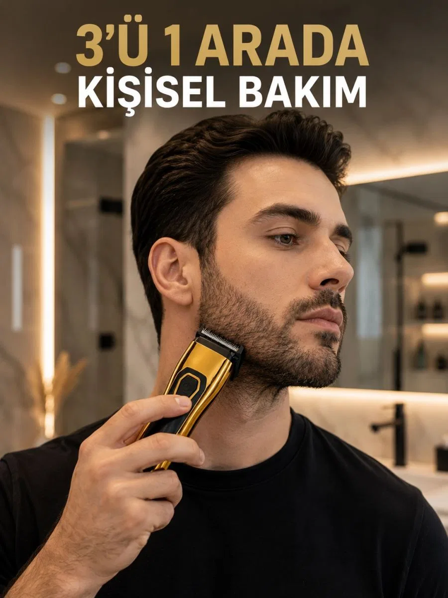 Saç, Sakal, Burun Ve Kulak Bakımı İçin Çok Amaçlı Tıraş Makinesi