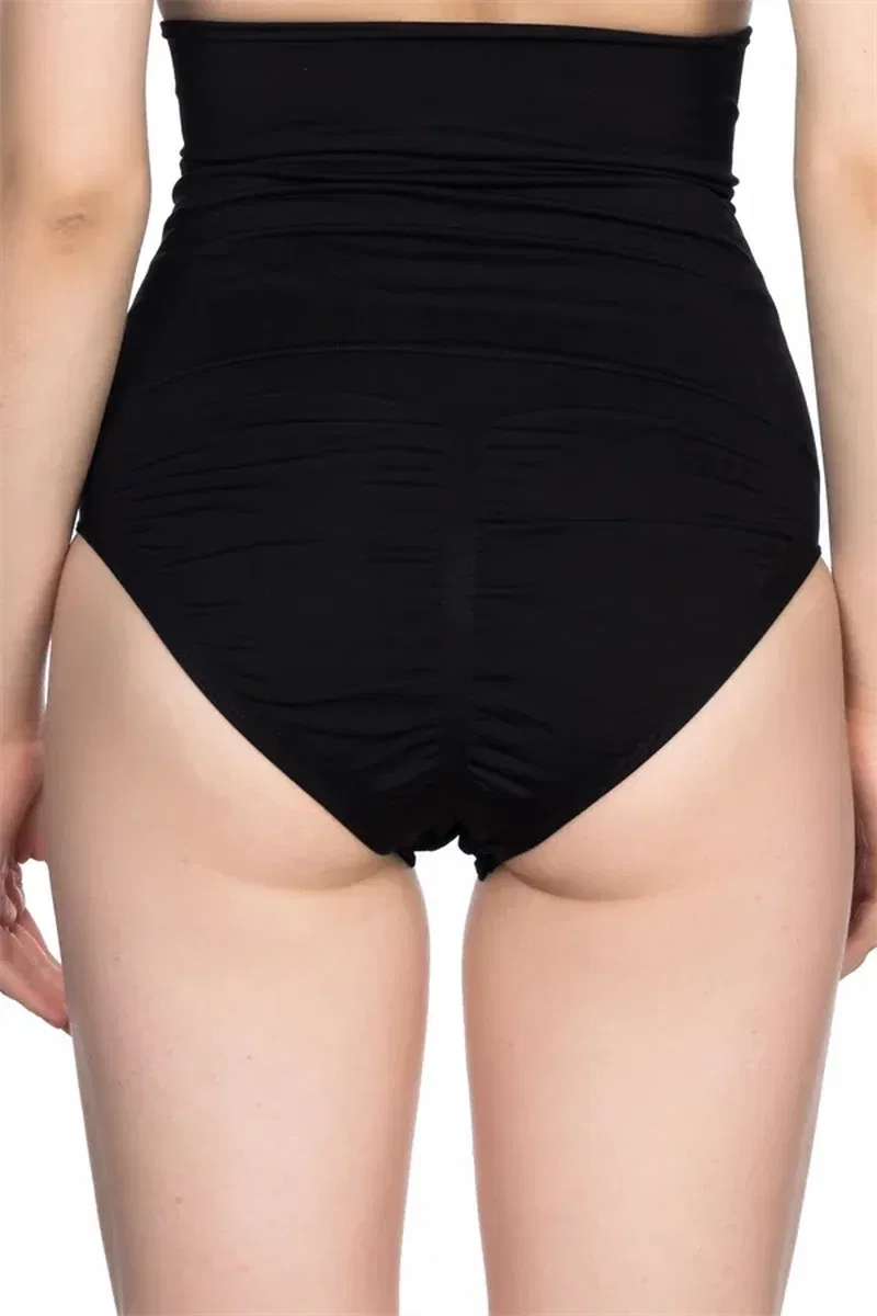 Siyah Double Yüksek Bel Çıtçıtlı Slip Korse görsel 3