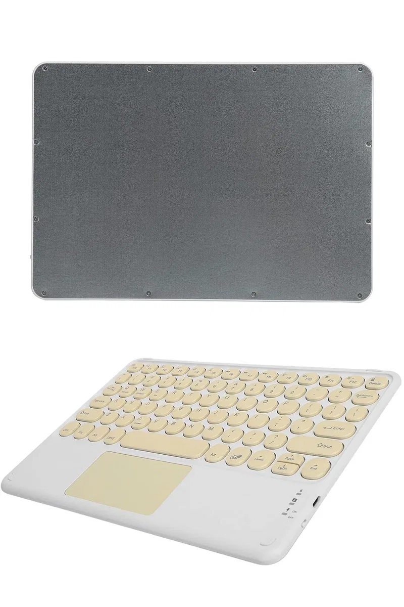 Touchpad Uyumlu Bluetooth Klavye Slim Kablosuz Wifi Q Klavye görsel 5