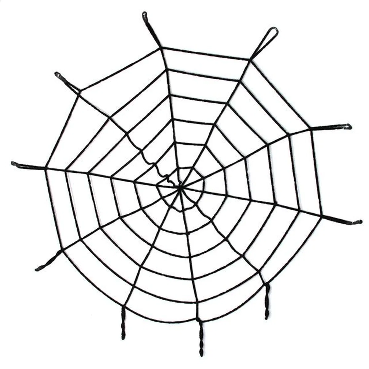 Halloween Cadılar Bayramı Örümcek Ağ Dekor Siyah 1. 5 Metre
