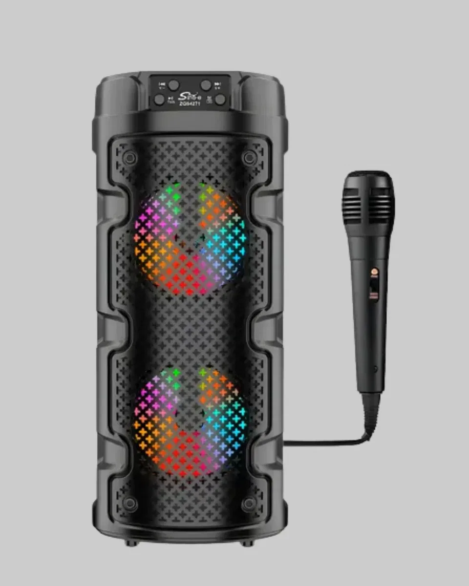 Taşınabilir Bluetooth Hoparlör Çift Sürücü Güçlü Bas HD Ses Çoklu Bağlantı görsel 4