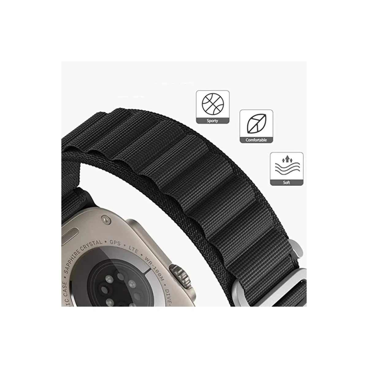 Apple Watch 38mm Mountain Kordon - Lila görsel 4