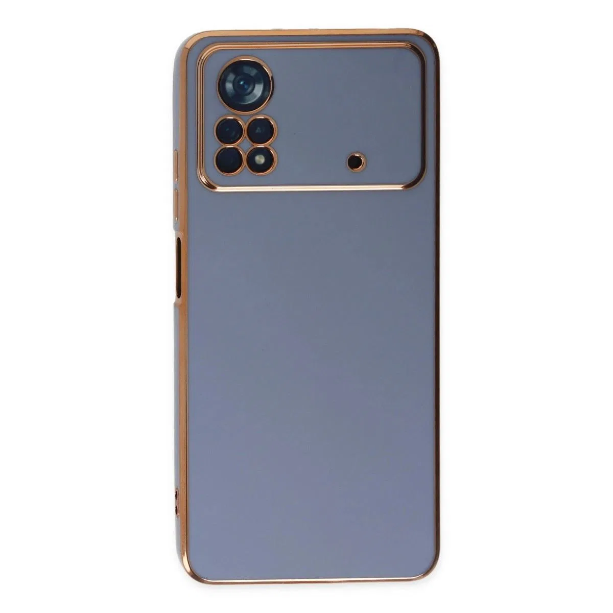 Xiaomi Poco X4 Pro 5g Kılıf Volet Silikon - Mavi görsel 2