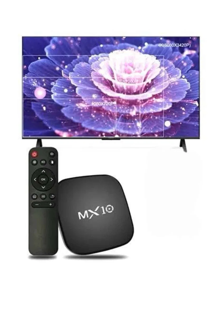 2. 4G Wifi Tv Box Medya Oynatıcı TV Uyumlu MX Box Kutusu Android TV görsel 2