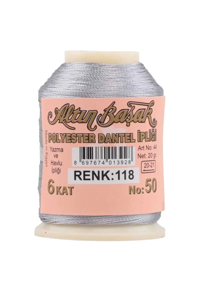 3 Adet Altınbaşak Oya ve Dantel İpi 20 gr - Royaleks - No: 118 görsel 3