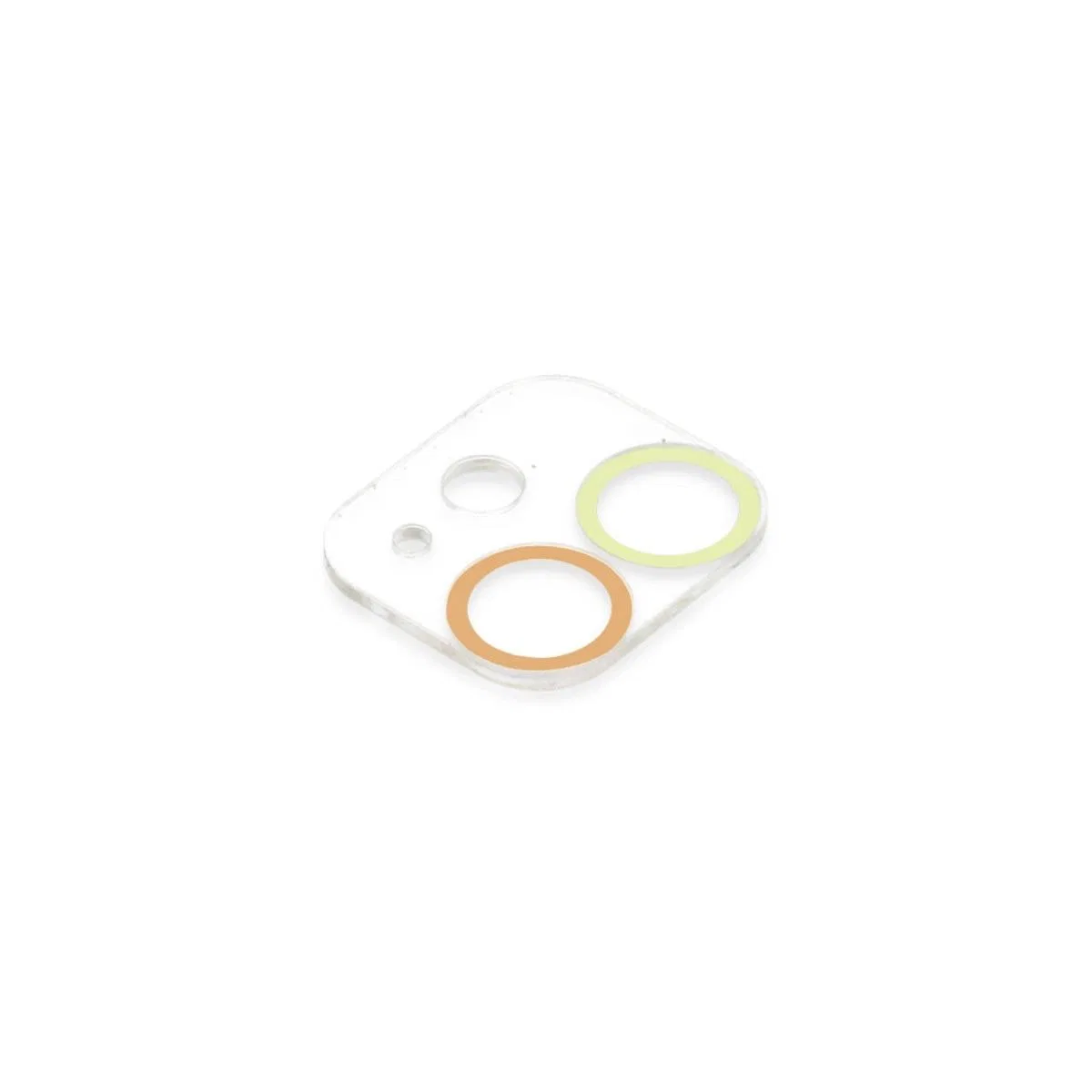 Apple İphone 12 Mini Renkli Kamera Lens Koruma Cam - Sarı-turuncu görsel 3