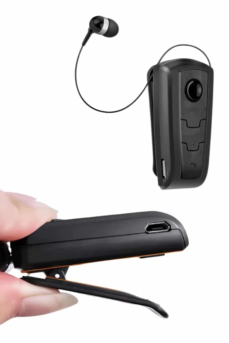 Makaralı Bluetooth Kulakiçi Yaka Kulaklığı Kablosuz Kulaklık görsel 4