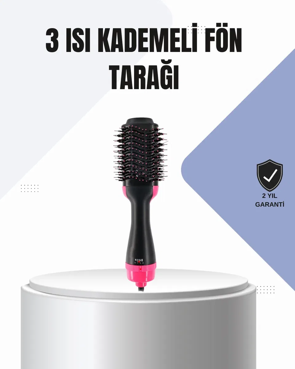 Oval Tasarımlı Profesyonel Fönlü Saç Şekillendirici