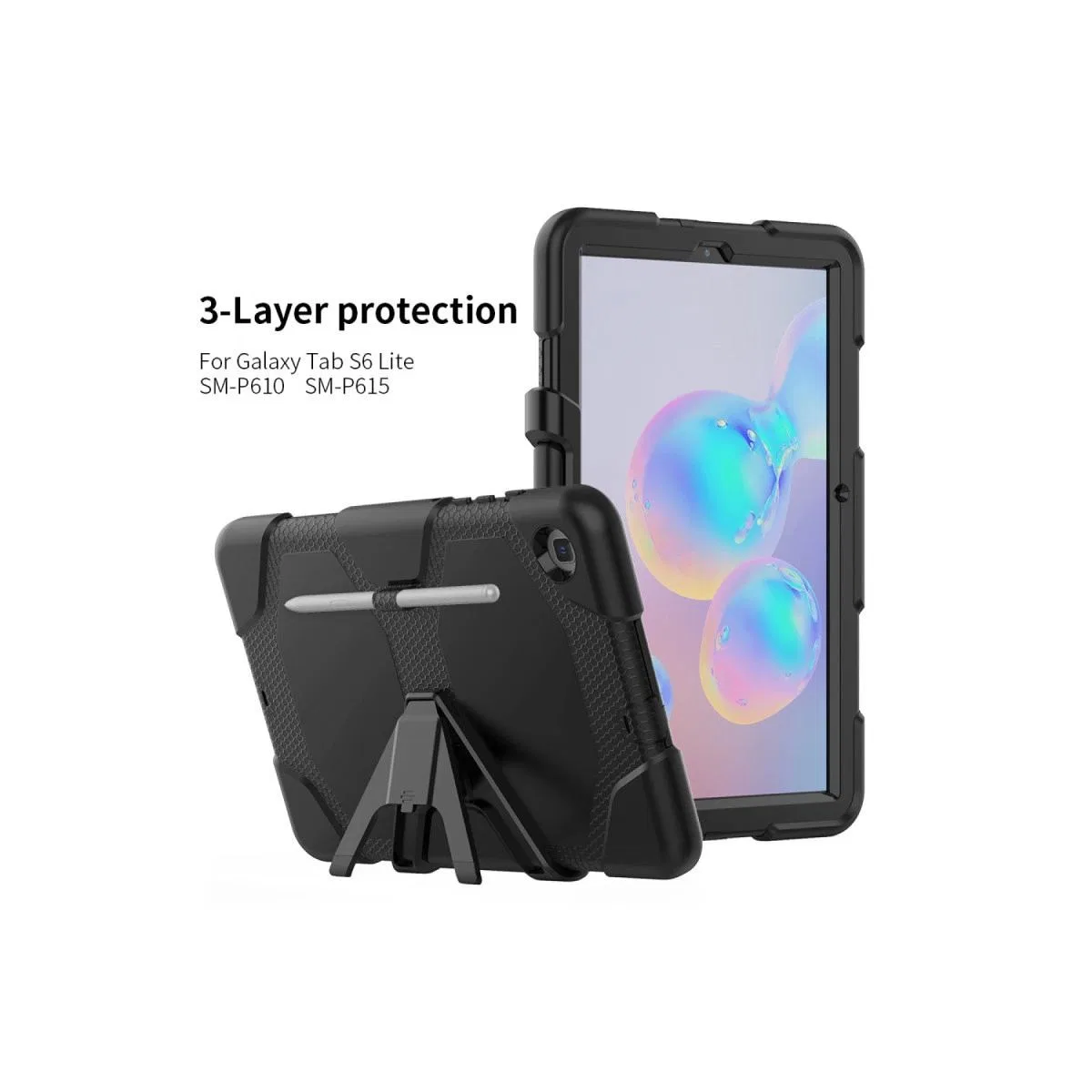 Samsung Galaxy T500 Tab A7 10. 4 Kılıf Griffin Tablet Kapak - Siyah görsel 2