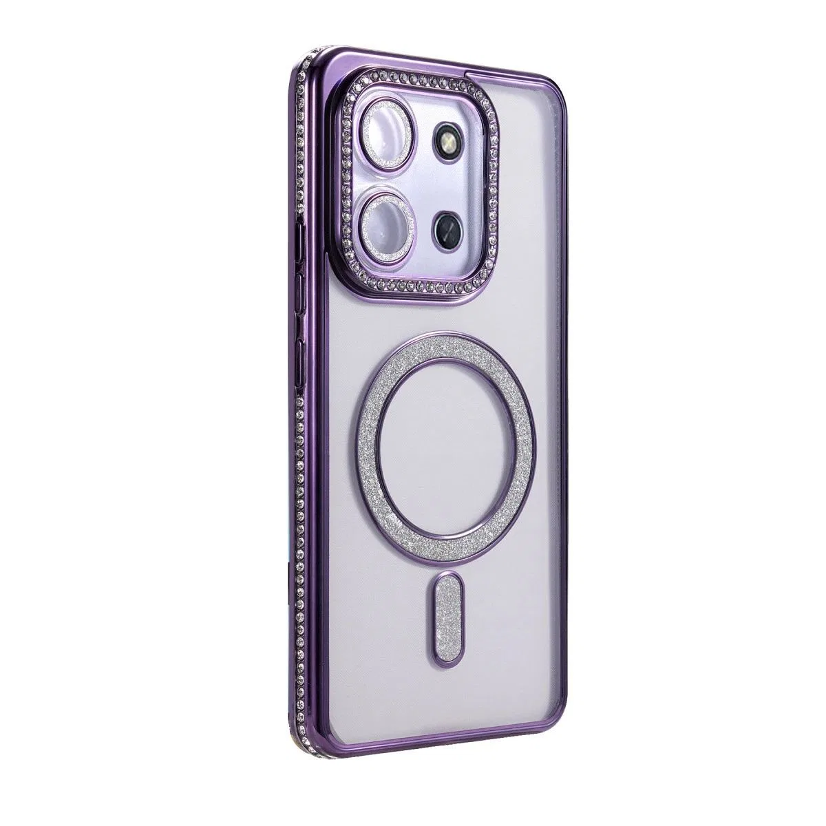 Xiaomi Redmi 15c 4g Joke Simli Magneticsafe Kılıf - Derin Mor görsel 3