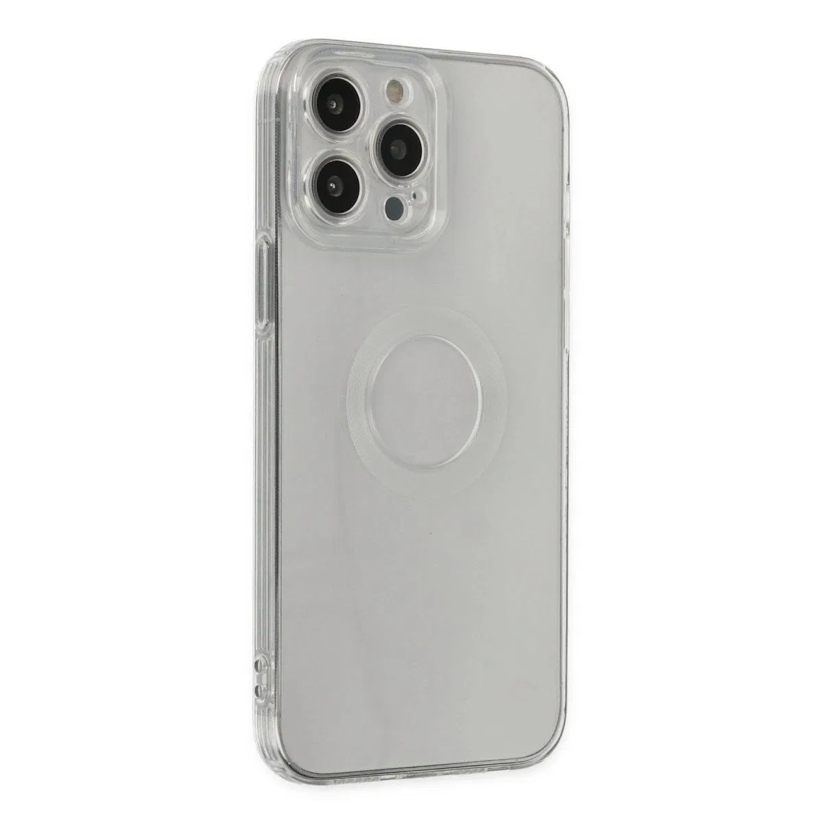 Apple İphone 14 Pro Max Kılıf Santa Lens Silikon - Şeffaf görsel 2