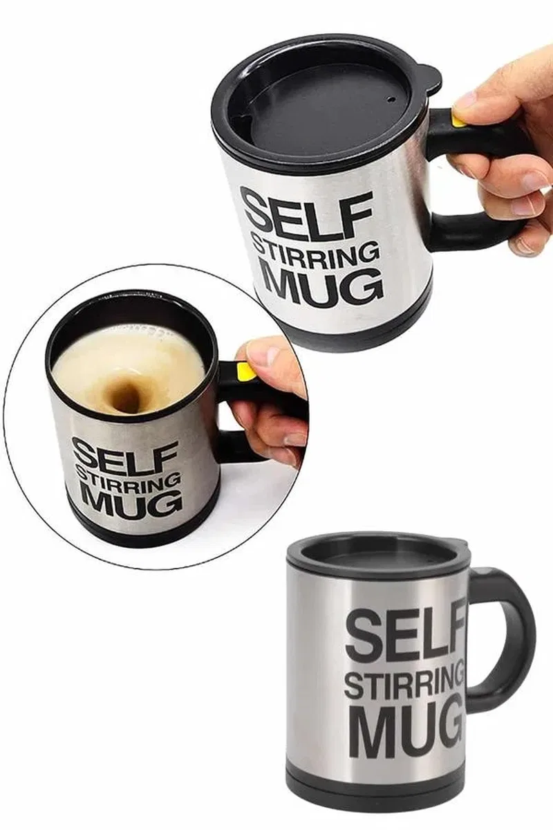 Karıştırıcı Özellikli Mikser Kupa Bardak Kompakt Taşınabilir Mug görsel 4