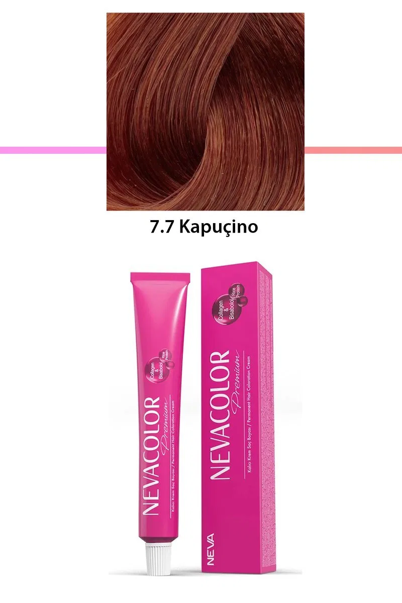 Premium 7. 7 Kapuçino - Kalıcı Krem Saç Boyası 50 g Tüp