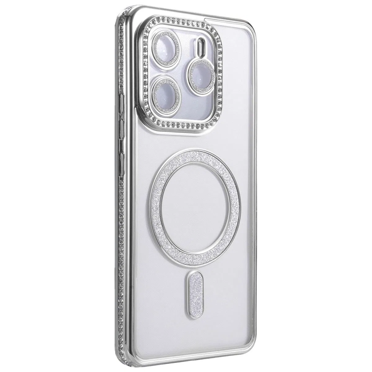 Xiaomi Redmi Note 14 4g Joke Simli Magneticsafe Kılıf - Gümüş görsel 3