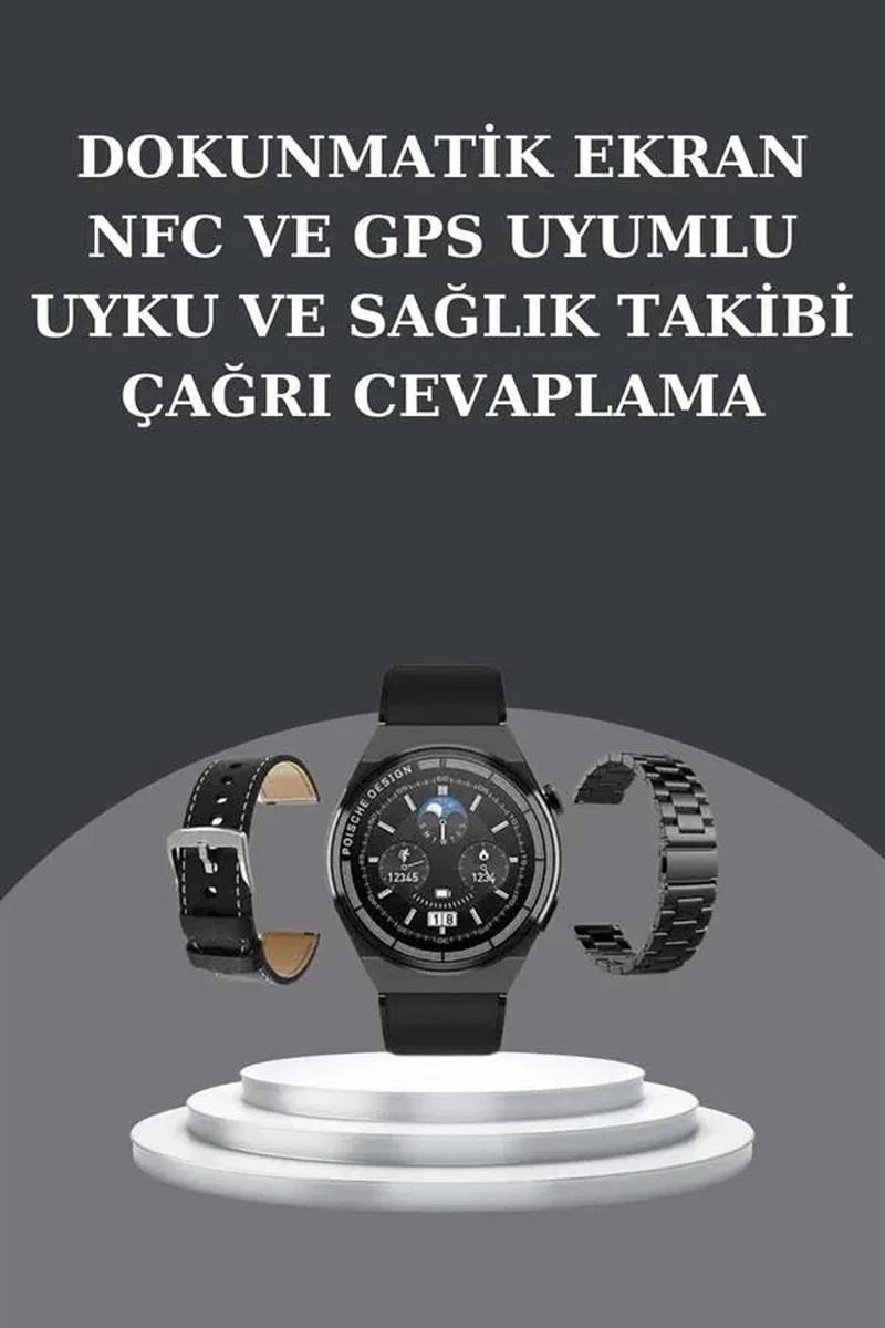 Yeni Nesil Akıllı Saat Ve Bluetooth Kulaklık Titreşim Bildirimleri Uyku Takibi görsel 3