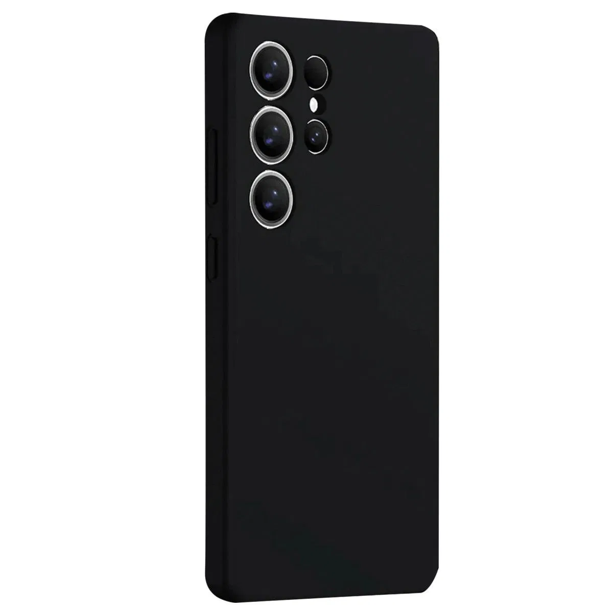 Samsung Galaxy S25 Ultra Kılıf Nano İçi Kadife Silikon - Siyah görsel 3