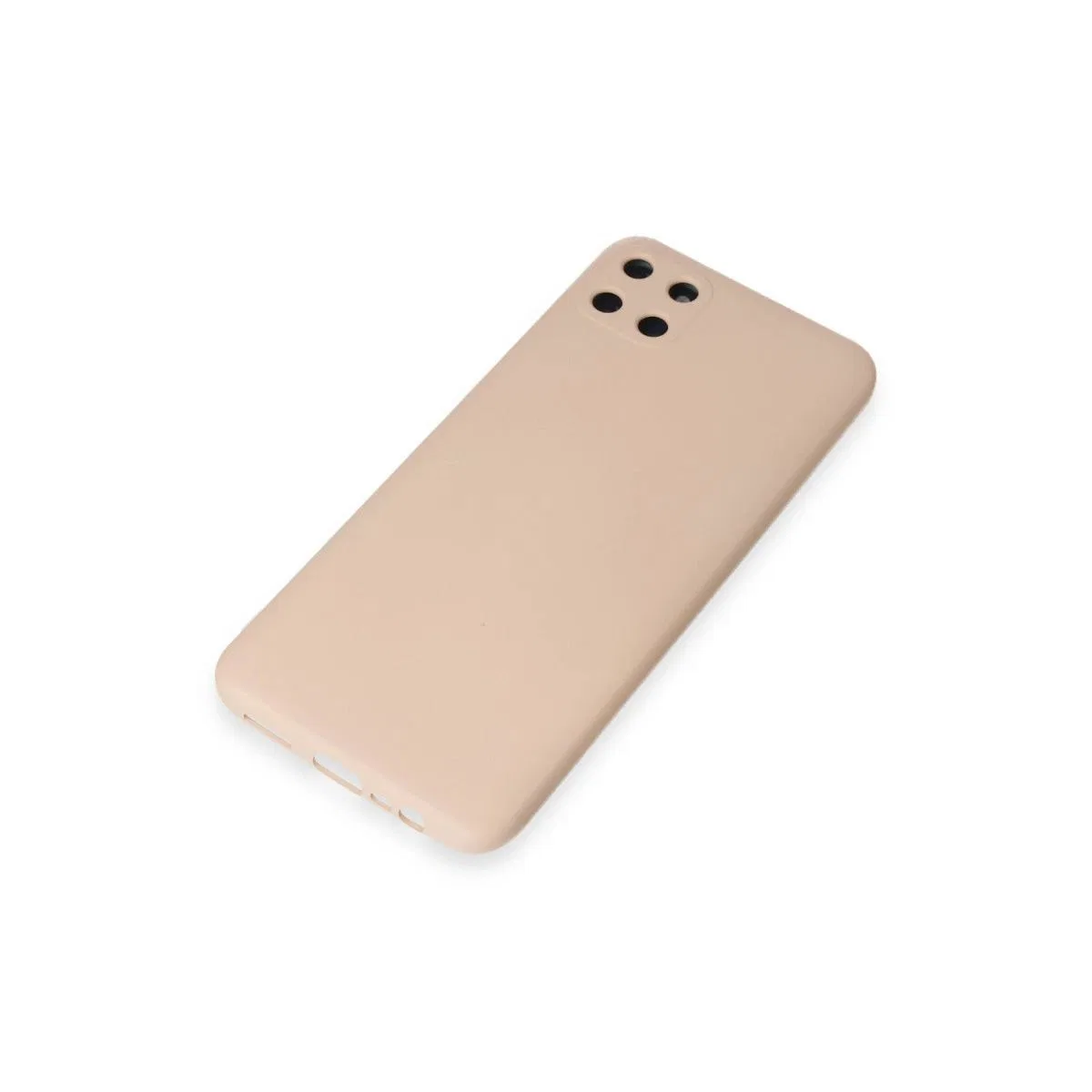 Realme C11 Kılıf Nano İçi Kadife Silikon - Pudra görsel 4