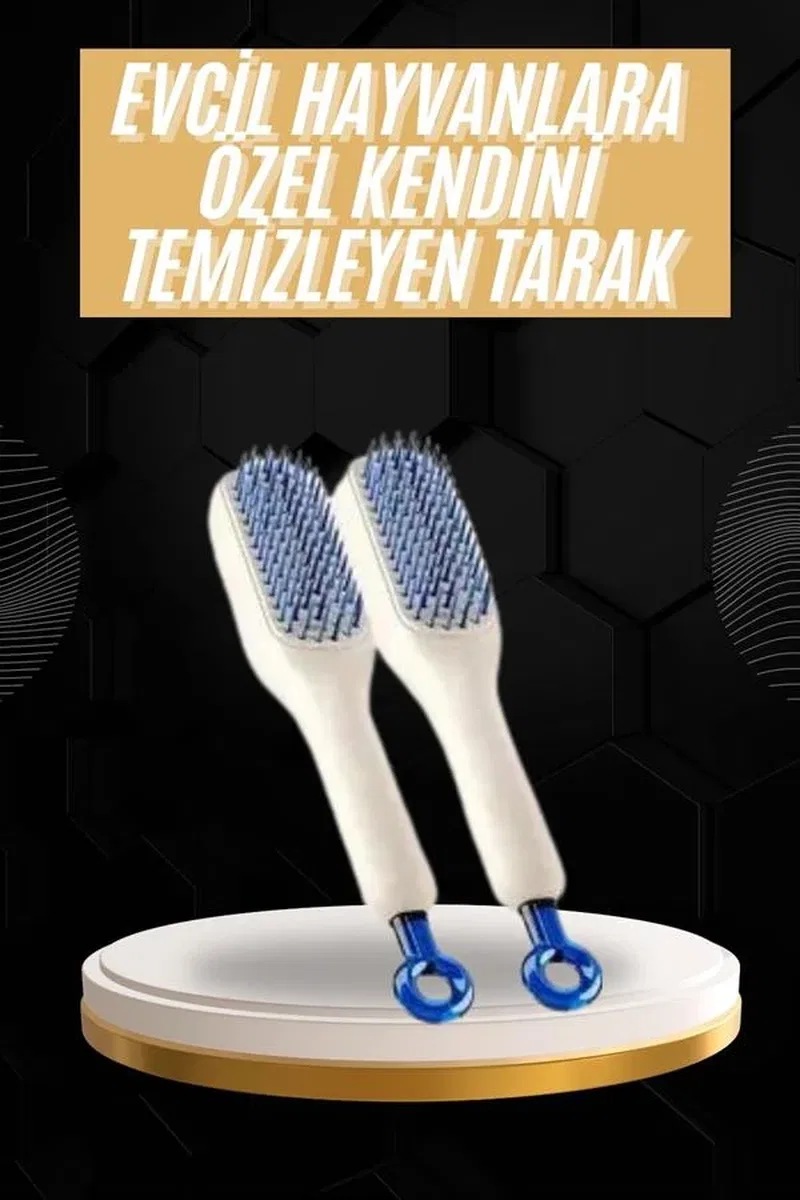 Kolay Temizlenen Fırçası Evcil Hayvanlara Özel Tüy Temizleme görsel 2