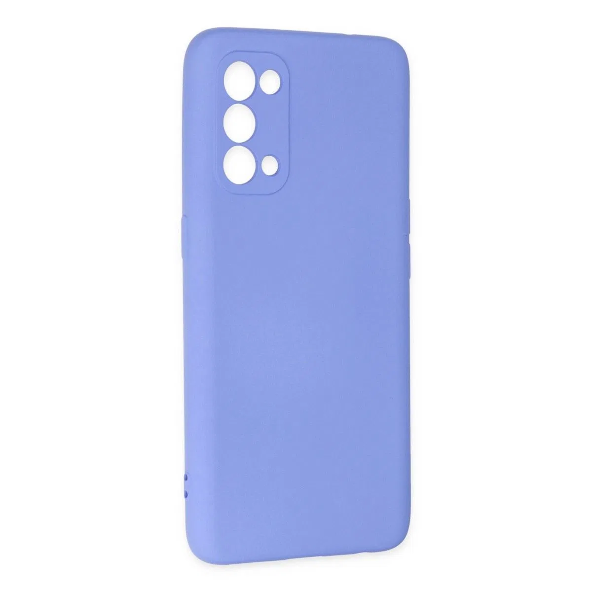Oppo Reno 5 Kılıf Nano İçi Kadife Silikon - Lila görsel 2