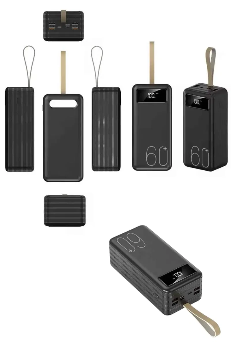 Powerbank Yüksek Kapasiteli 60. 000 Mah Hızlı Şarj Şarj Özellikli Batarya görsel 4