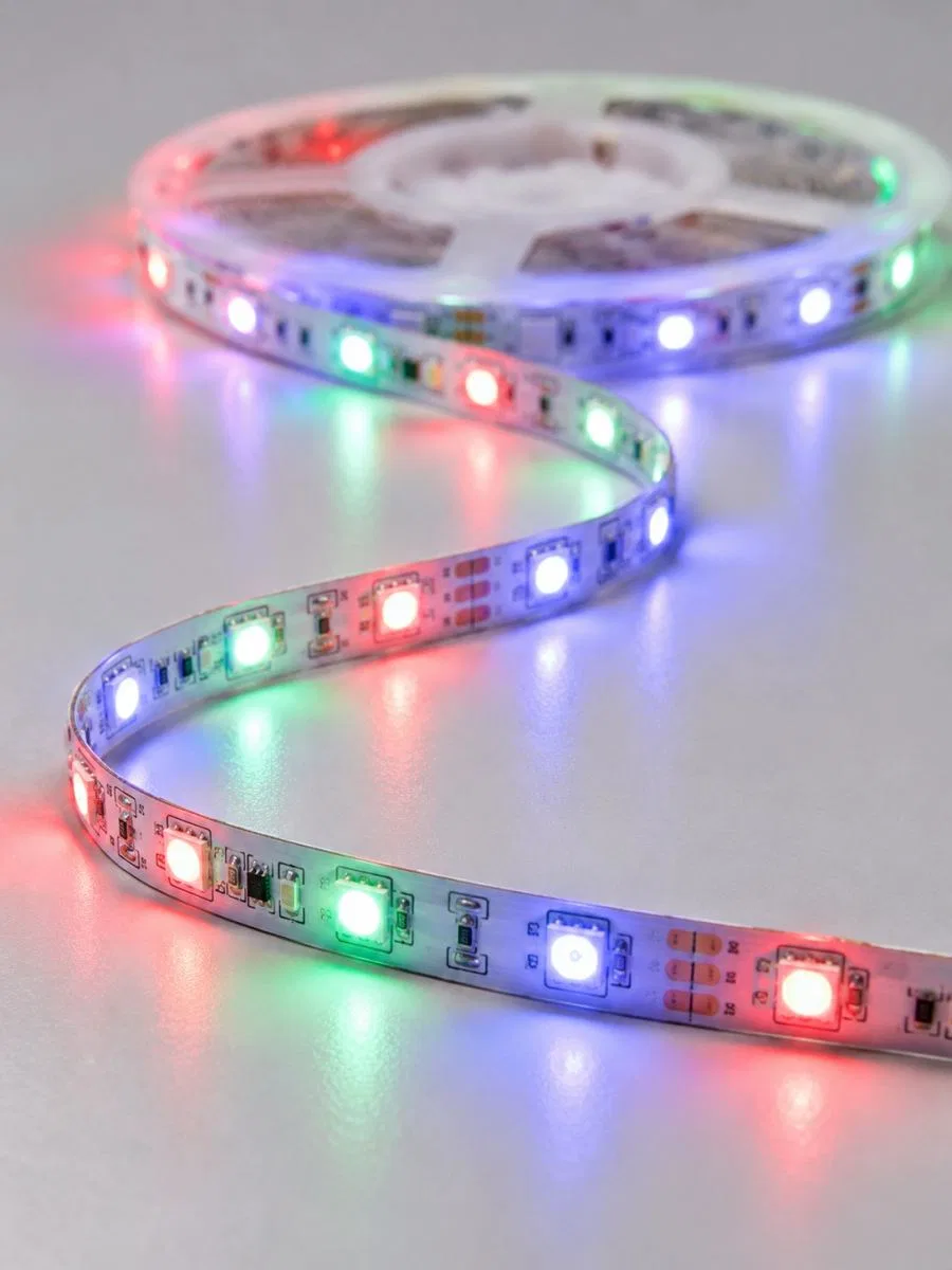 5 Metre Rgb Şerit Led 2835 Smd 54 Led/m Uzaktan Kumandalı Dekoratif Aydınlatma görsel 2