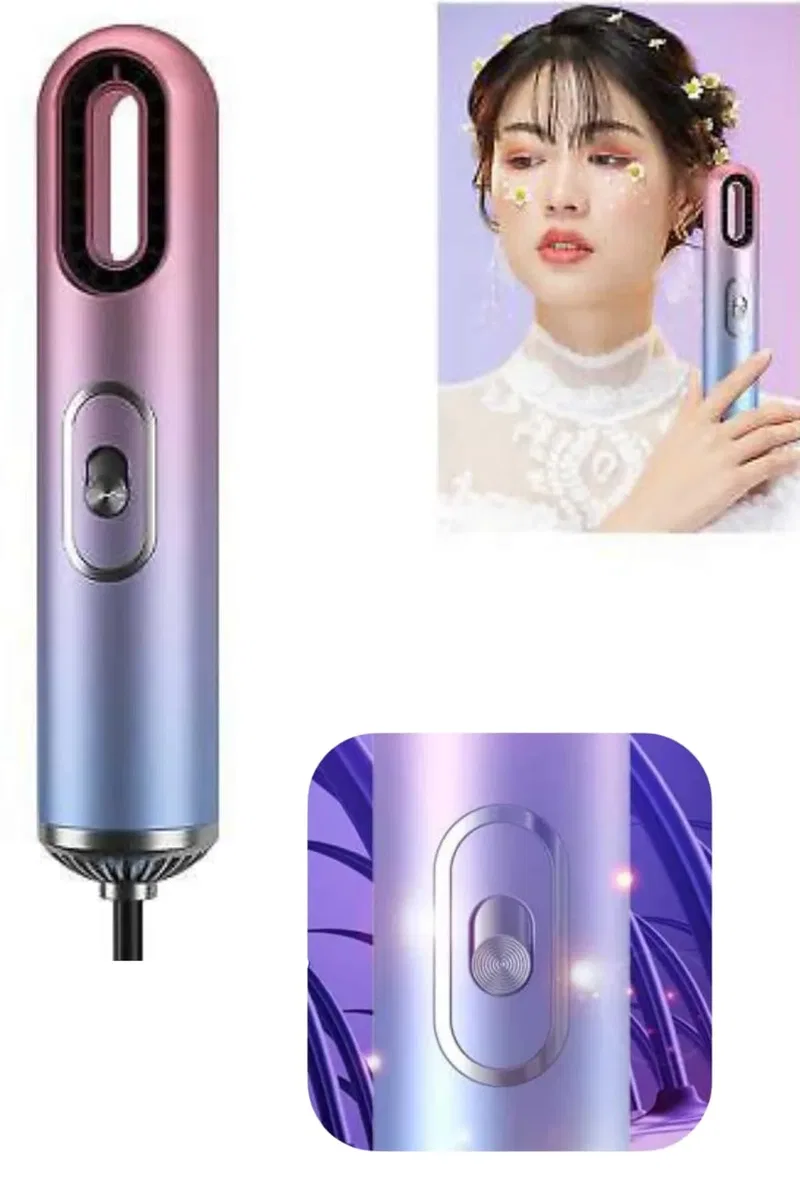 3 Başlıklı Taşınabilir Fön Makinesi Saç Kurutma Cihazı Seyahat Tipi görsel 5