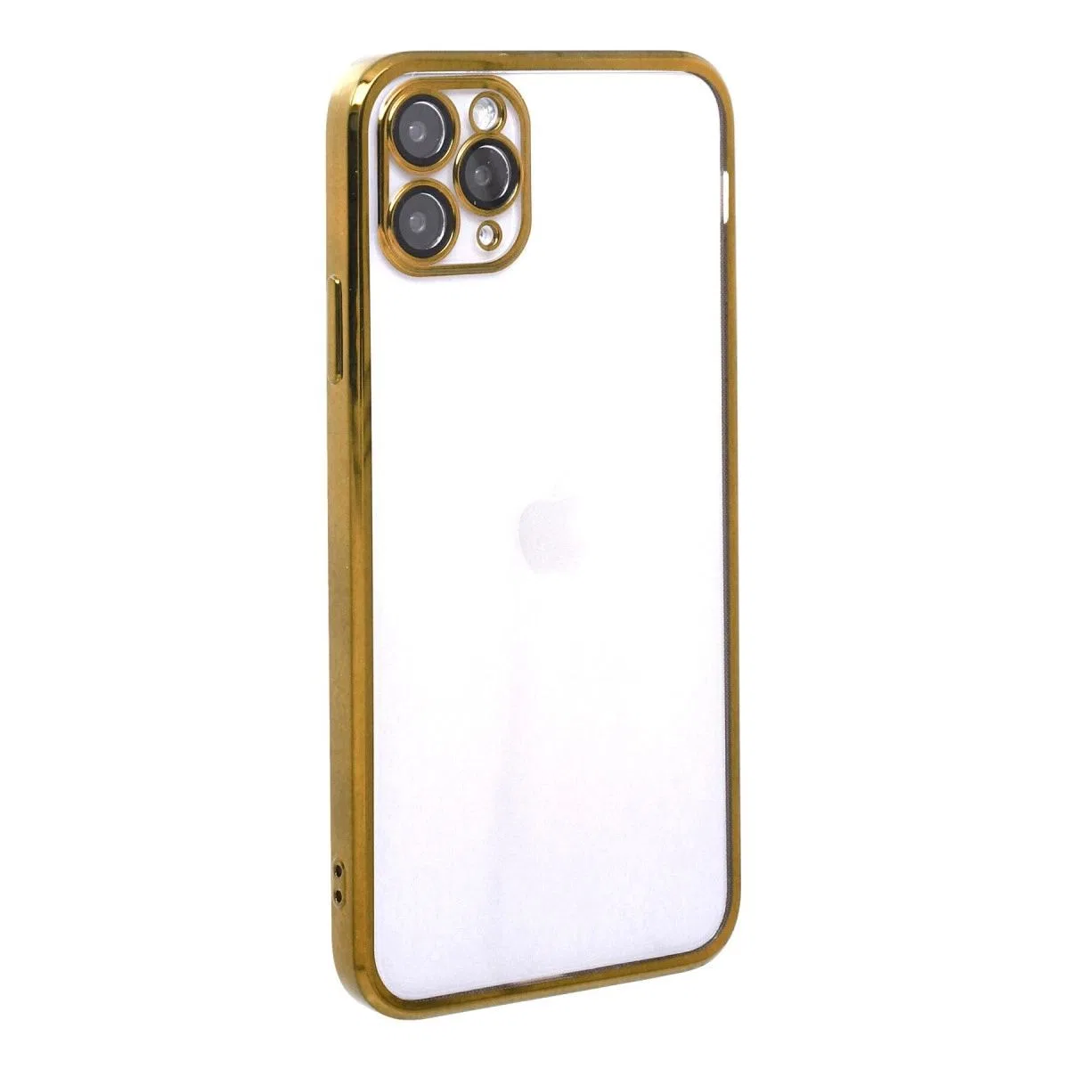 Apple İphone 11 Pro Max Kılıf Razer Lensli Silikon - Gold görsel 2