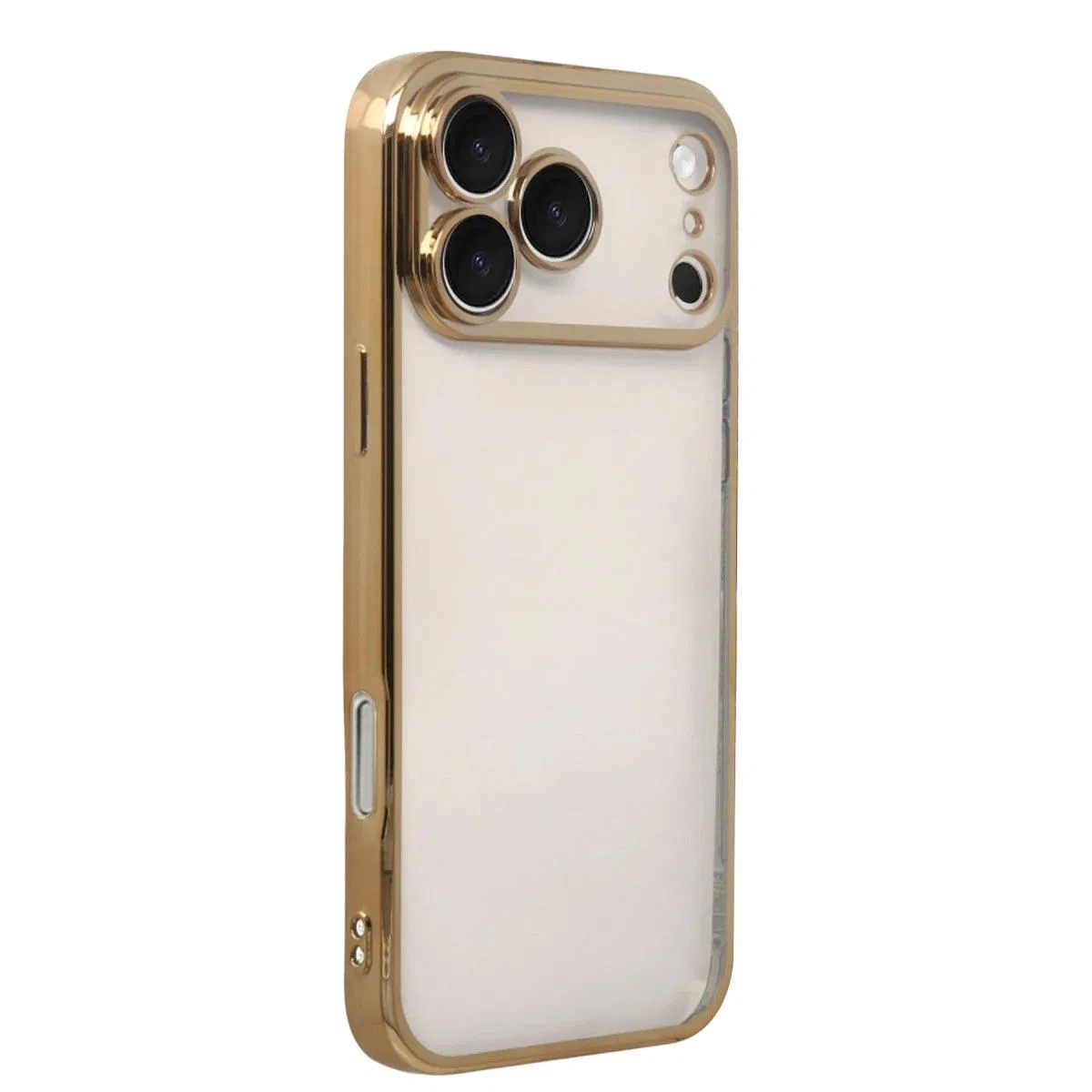 Apple İphone 17 Pro Razer Lensli Silikon - Gold görsel 2
