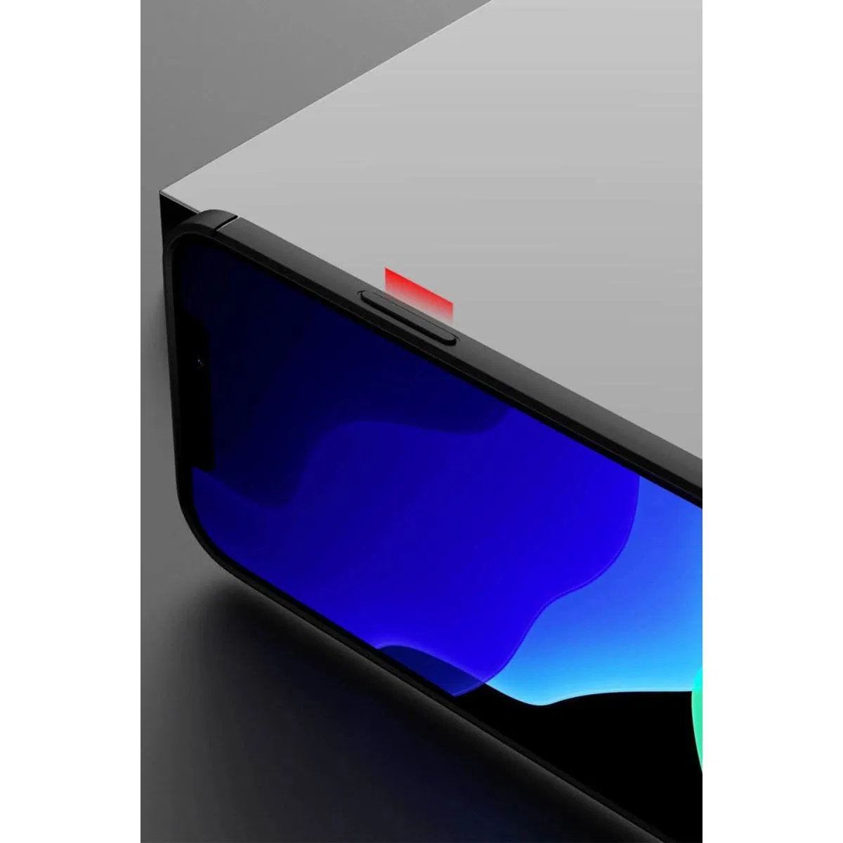 Apple İphone 12 Kılıf Range Yüzüklü Silikon - Siyah-mavi görsel 8