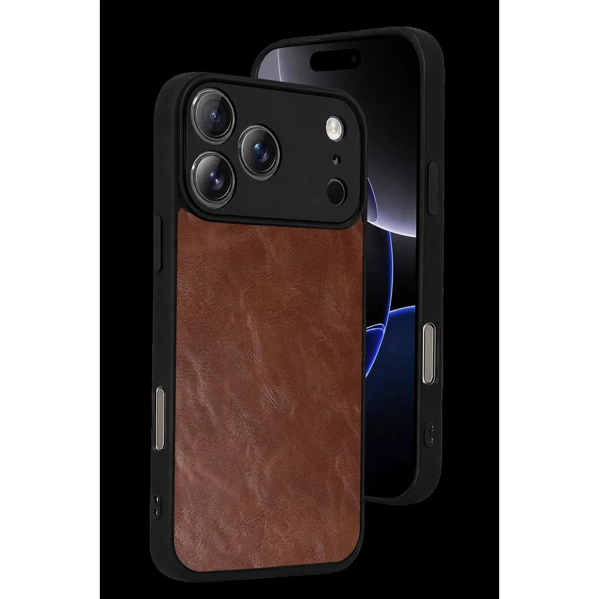 Apple İphone 17 Pro Aras Deri Kapak - Taba