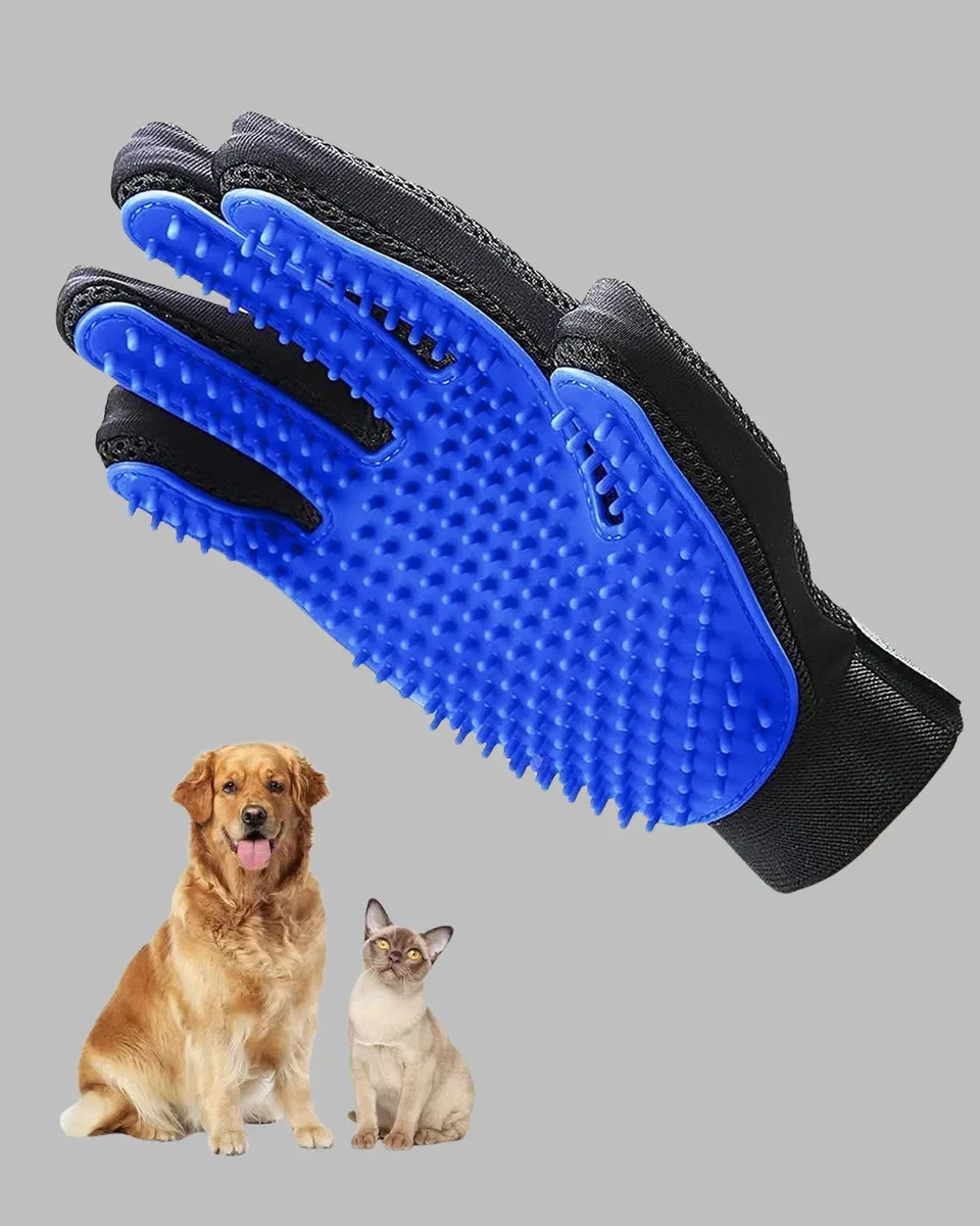 Kedi ve Köpek Tüy Toplama Masaj Eldiveni görsel 5