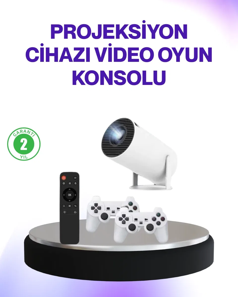 2. 4G Kablosuz Destekli Oyun ve Film Projeksiyonu Ev Kullanımı İçin