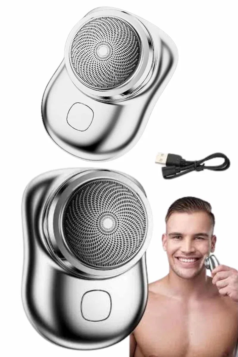Mini Sıfır Sakal Yanak Tıraş Makinesi USB Şarjlı Sıfır Sakal Taşınabilir Korumalı görsel 4