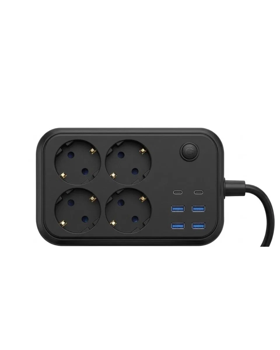 Akım Korumalı Çoklu Priz 4 Usb 2 Type C 4 Priz Güvenli Ve Hızlı Şarj görsel 5