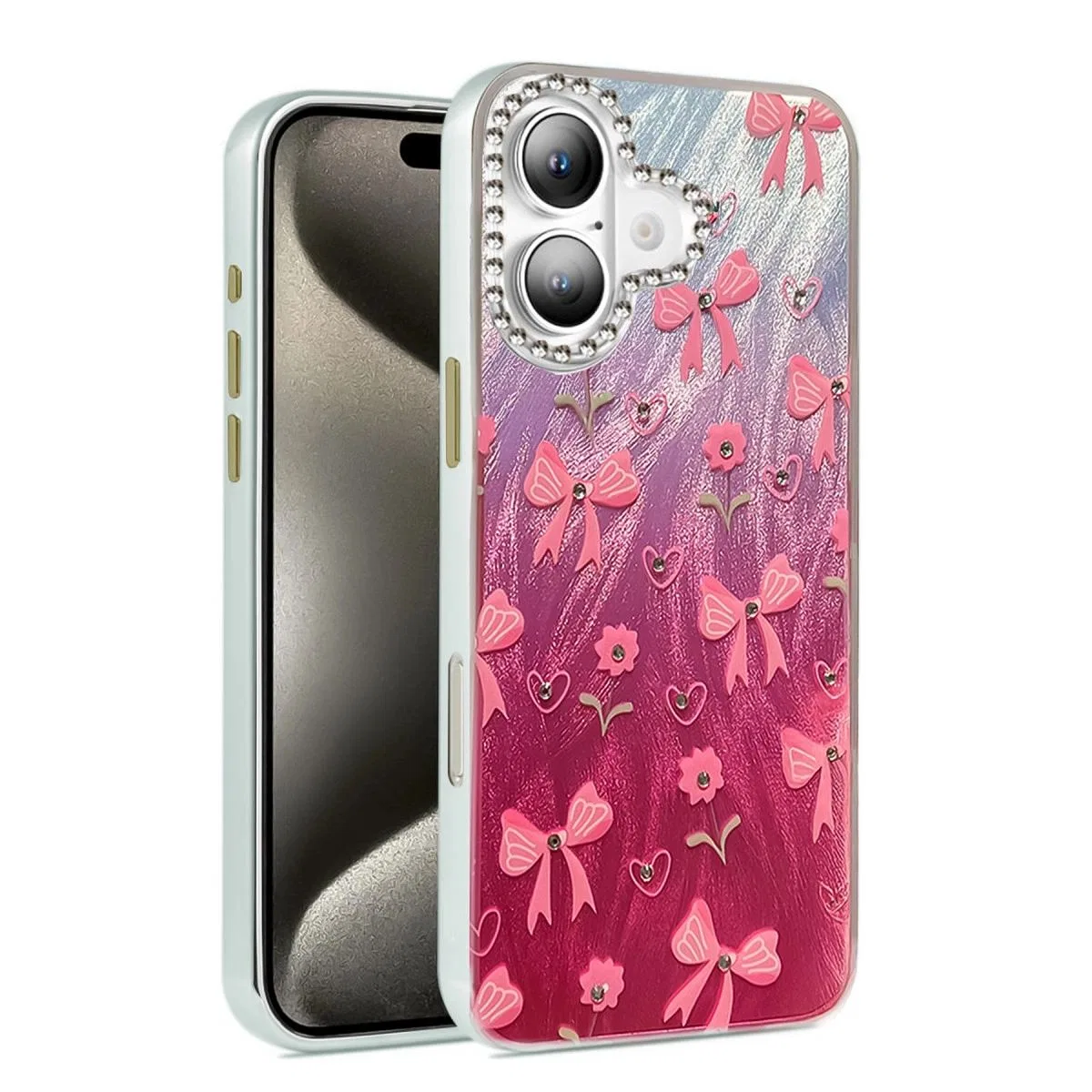 Apple İphone 16 Kılıf Blade Aynalı Desenli Kapak - Desen 3