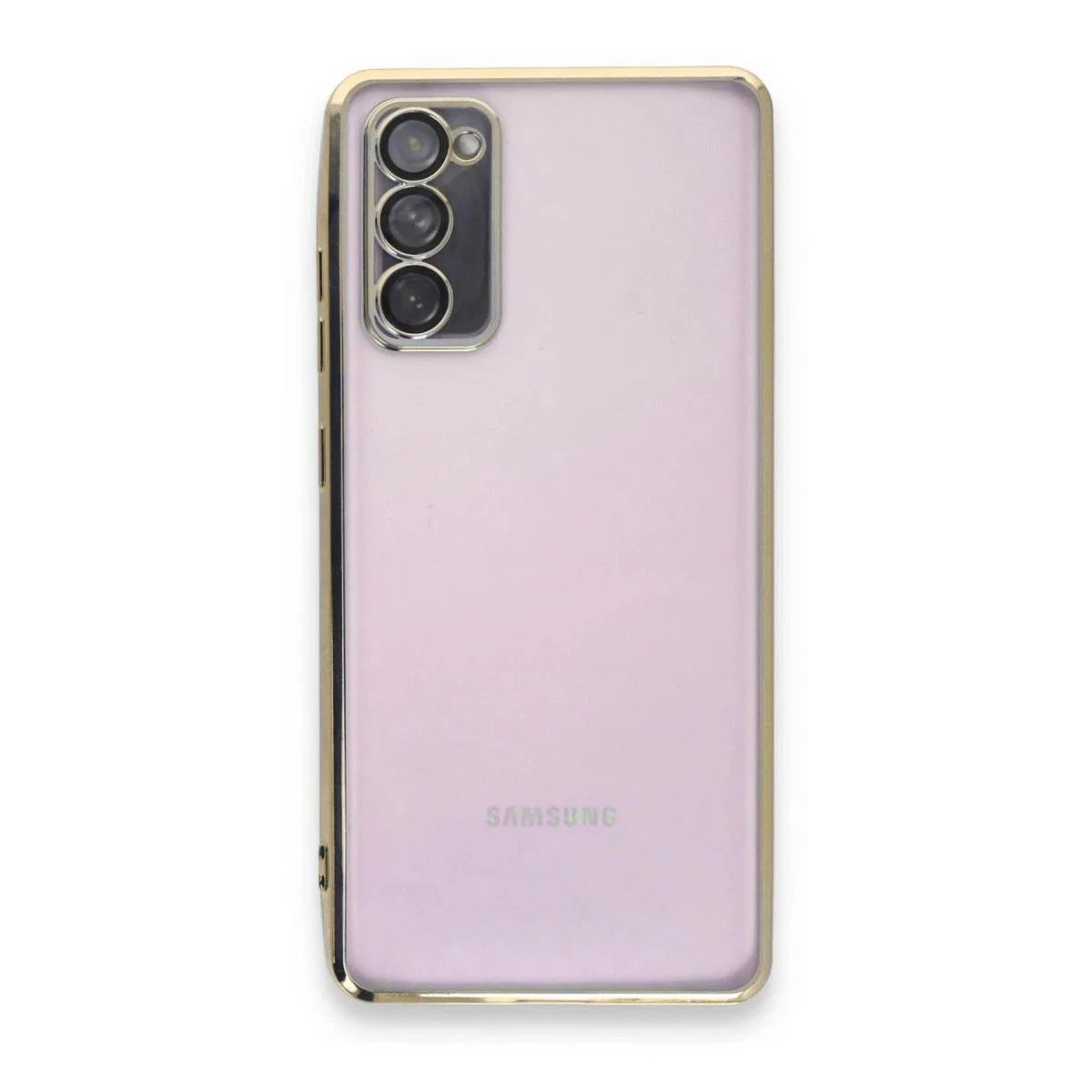 Samsung Galaxy S20 Fe Kılıf Razer Lensli Silikon - Gold görsel 2