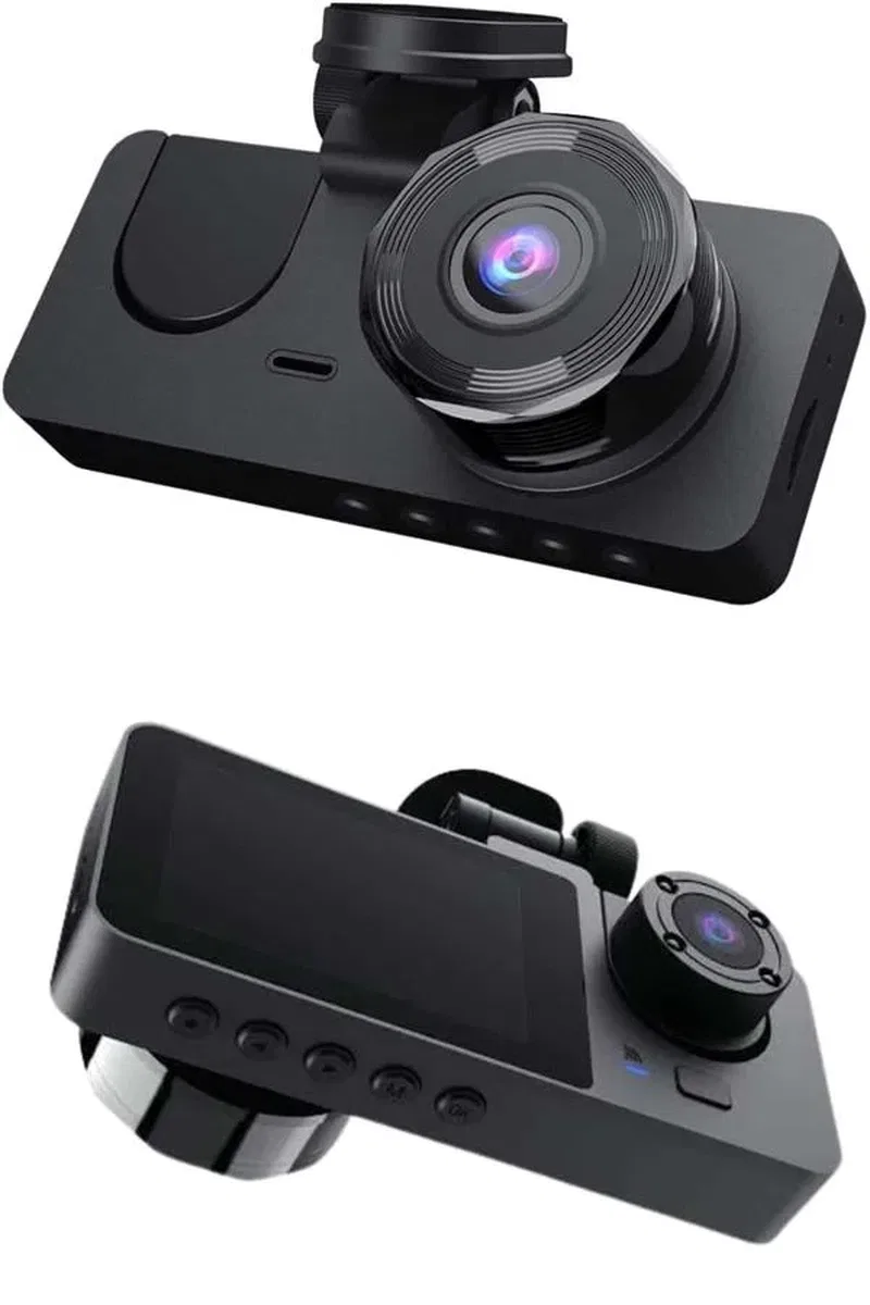 Yol Kayıt Araç Kamerası HD DVR 3 Kameralı 2. 0in Ekranlı Ön İç Arka